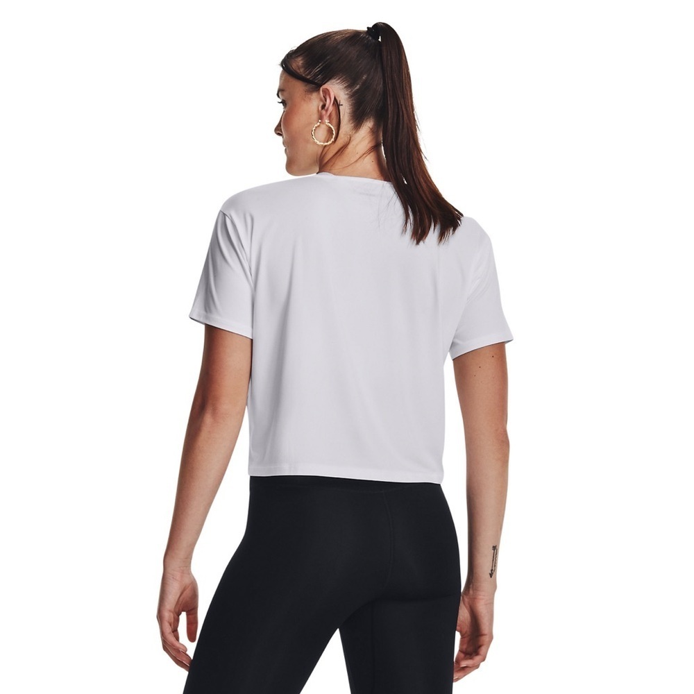 Under Armour Purple Crop Tee Relaxed Fit - Picture 2 of 3